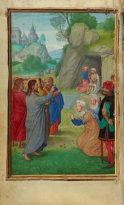 Die Auferweckung des Lazarus de Simon Bening