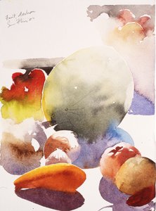 Frutos, Aschau, 2000 (aguarela) de Simon Fletcher