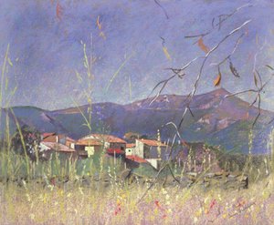 Paisagem (pastel sobre papel) de Simon Fletcher