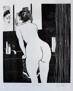 Mulher ao espelho de Simon Fletcher