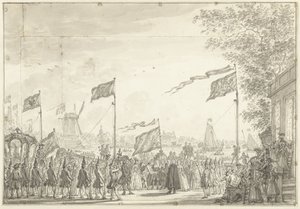 Adeus a William V e esposa no Buitenamstel, 1768