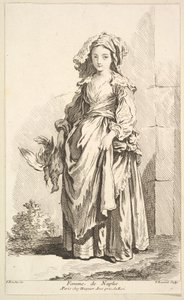 Mulher de Nápoles, da Coleção de várias figuras estrangeiras. Inventado por F. Bouc ..., século XVIII.