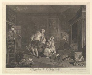 Casamento A-la-Mode, Placa V, abril de 1745.