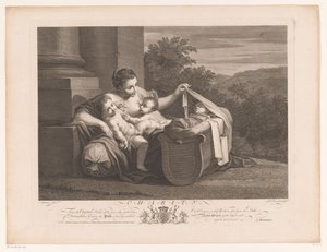 Cáritas
Caridade (título sobre o objecto)
Pinturas do século XVII da colecção Devonshire (título da série) de Simon François Ravenet (le vieux)