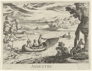 Agosto
Agosto (título sobre o objecto)
Doze meses (título da série) de Simon Frisius