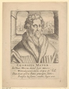 Retrato de Georg Major de Simon Frisius