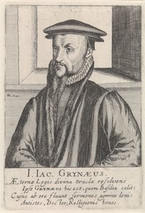 Retrato de Johann-Jacob Grynaeus de Simon Frisius