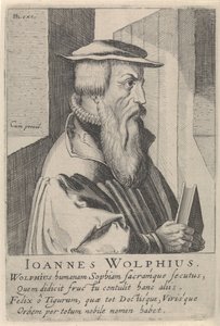 Retrato de Johann Wolf de Simon Frisius