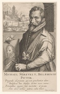 Retrato de Michiel Mierevelt de Simon Frisius
