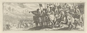 Ruiters conheceu o lansen
Cavalerie (título da série)
Faecvnda qvam sit acris ingeni viris dilecta Phaebo et gratys Florentia, sit indicant pvgnae, enthea vi pectoris quas Mercuri sculpsit cliens tempestivs (título da série) de Simon Frisius