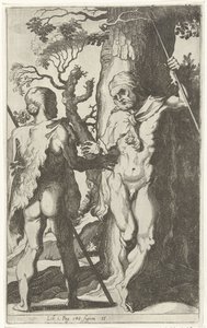 Dois homens germânicos de Simon Frisius