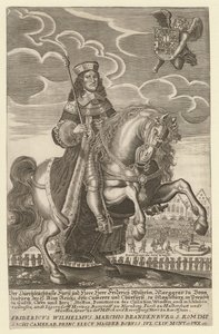 Retrato de Frederico Guilherme 1620-1688, Eleitor de Brandemburgo, Duque da Prússia, 1680 de Simon Grimm