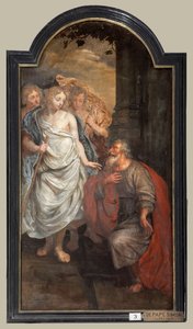 Igreja paroquial (Sint-Walburgakerk). Pintura, tríptico. Simon De Pape (?). Redenção dos escravos cristãos para os turcos.