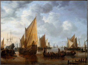 Frederick Henry, Príncipe de Orange visita as frotas em Dordrecht em 1646