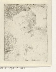 Retrato de uma mulher idosa desconhecida de Simon Klapmuts