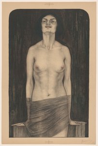 Mulher em pé com o tronco desprotegido
Vampiro (Salomé) (título original)