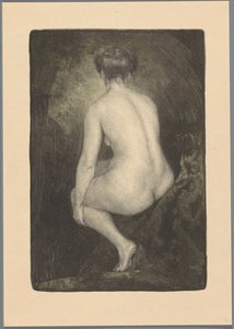 mulher nua sentada
