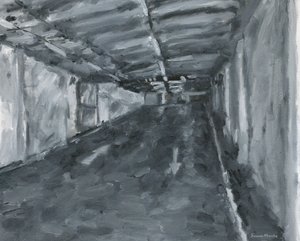 Interior do parque de estacionamento n.º 11, 2023 (óleo sobre tela)