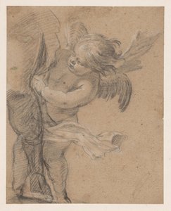 Anjo na perna de São Roco de Simon Vouet