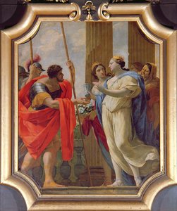 Polydamne dando a Menelau e Helen os medicamentos Enula Campana e Moly de Simon Vouet