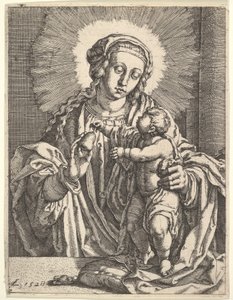 Virgem e o Menino. de Simon Wynhoutsz Frisius