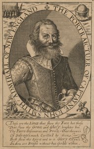 John Smith (1579/80-1631), c.1617 (gravura) de Simon de (after) Passe