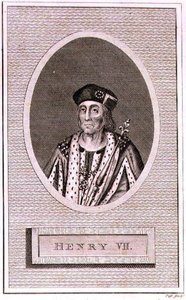 Henrique VII (1472-1509) gravado pelo artista, a partir de uma 