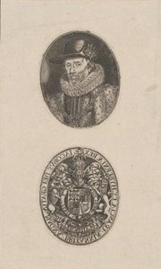 James I, rei da Inglaterra, c. 1616.