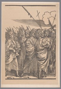 Reprodução da terceira parte da série impressa De Triomf van Christus após Joos Lambrecht de Simonau and Toovey