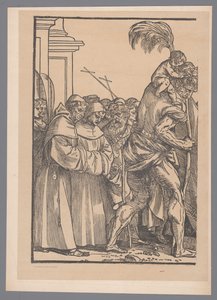 Reprodução da primeira parte da série impressa O Triunfo de Cristo depois de Joos Lambrecht de Simonau and Toovey