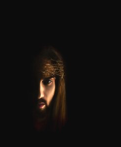Retrato de Jesus com coroa de espinhos