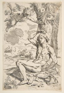 São Sebastião perfurado por flechas e amarrado a uma árvore, ca. 1639