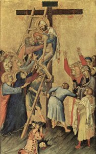 Neerlandês: Kruisafneming Orsini Altar, Cena: Descida da cruz de Simone Martini