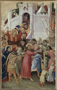 Polyptych Orsini: Cristo carregando a cruz (óleo sobre painel, ca 1333) de Simone Martini