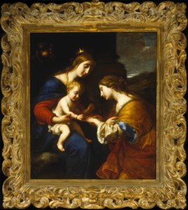 O Casamento Místico de Santa Catarina de Simone Pignoni