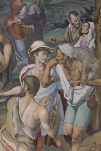 Adoração dos pastores, 1578-82 (detalhe de 3497111)