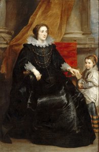 Retrato de uma senhora distinta com sua filha, ca 1632.