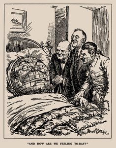 E como estamos nos sentindo hoje, 1945. de Sir Bernard Partridge