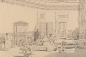 Álbum de 30 Vistas no Tirol e em Itália: Sala de Sorteio, Casino Pecori 12.o Out.er 1841