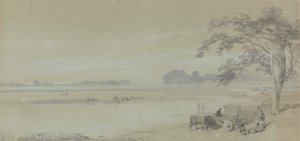 Vista de água perto de Calcutá