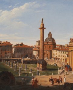 Uma Vista do Fórum de Trajano, Roma de Sir Charles Lock Eastlake
