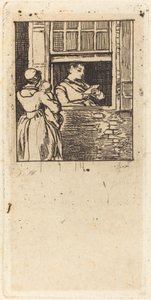 Mulher em uma janela, lendo uma carta de Sir David Wilkie