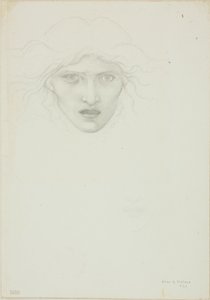 Estudo para a Medusa Rondanini de Sir Edward Burne Jones