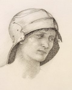 Mulher de chapéu, detalhe de um caderno de desenho, década de 1880.