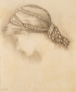 Cabeça de mulher, detalhe de um caderno de desenho, 1886.