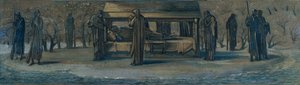 "Rei Artur em Avalon", Study, 1890. de Sir Edward Coley Burne Jones