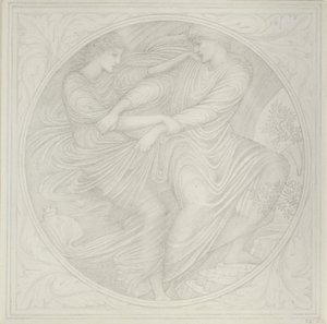 Orfeu olha para trás, 1872-1875 de Sir Edward Coley Burne Jones