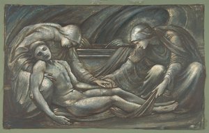 O sepultamento, 1879. de Sir Edward Coley Burne Jones