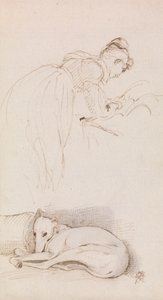 Estudos de Mulher e Greyhound de Sir George Hayter