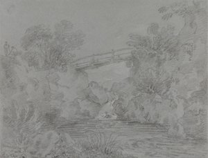 Ponte sobre Piscina em Llanrwst de Sir George Howland Beaumont seventh Baronet